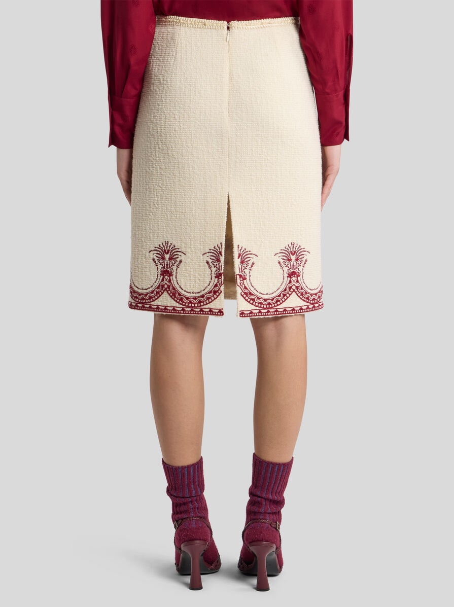 【送料&関税込】Etro Pencil Midi Skirt In Wool-blend Fabric WOOL BOUCLÉ PENCIL SKIRT | Skirts | ETRO