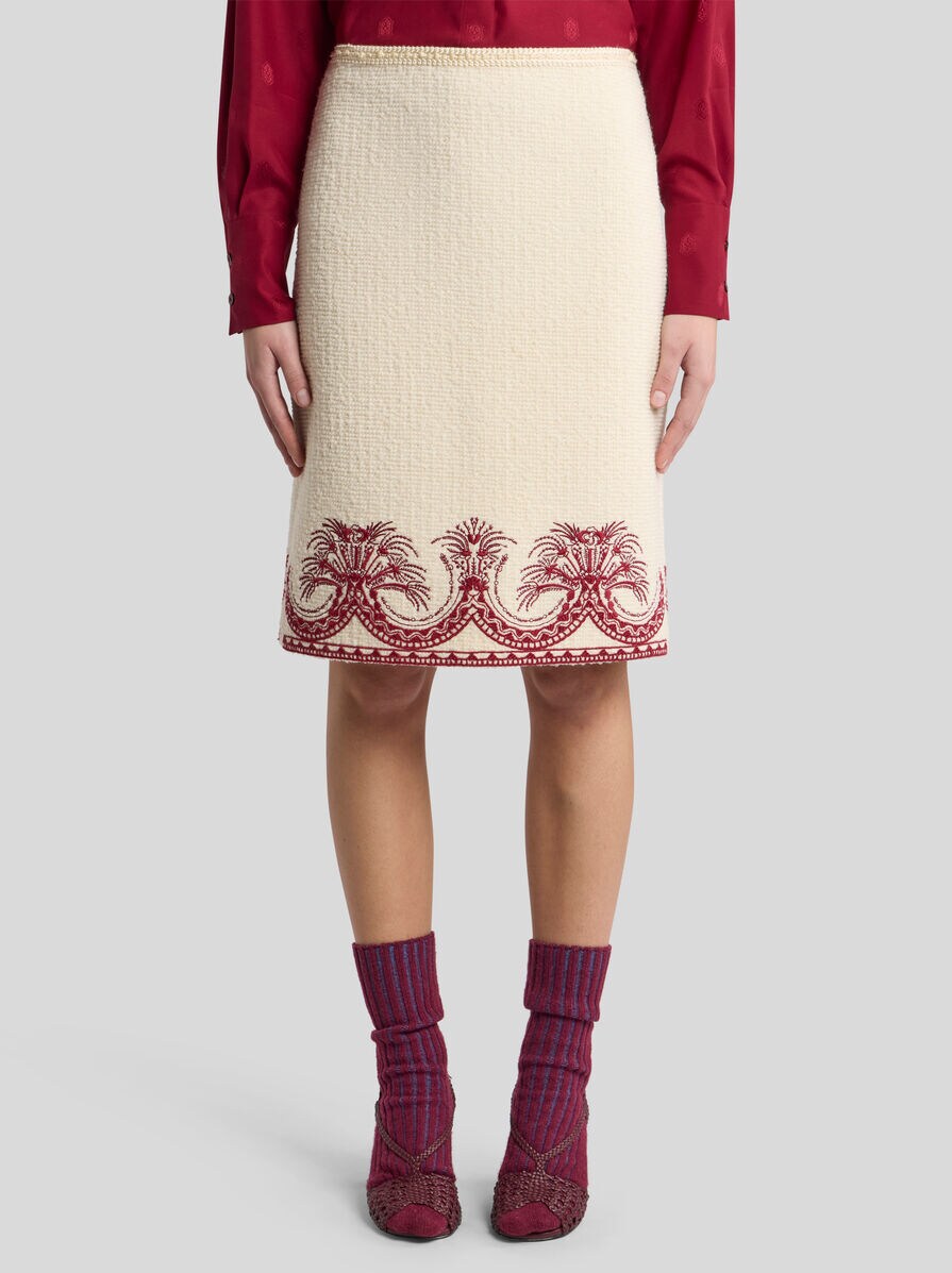 WOOL BOUCLÉ PENCIL SKIRT | Skirts | ETRO