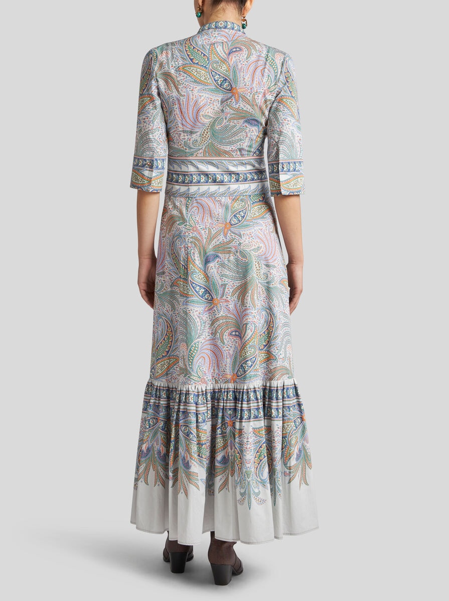 ワンピース ETRO Flounced cotton dress Beige COTTON DRESS WITH FLOUNCE | Dresses | ETRO