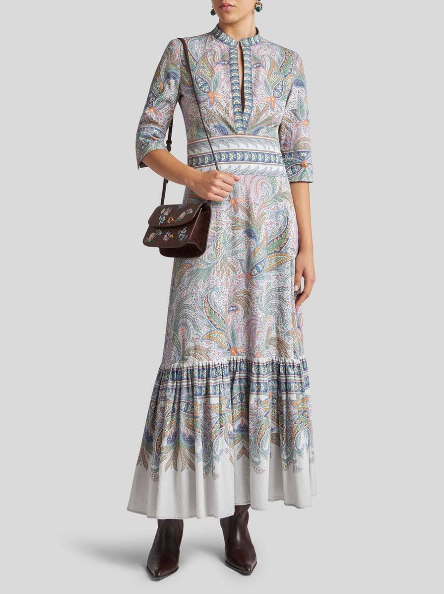 【国内発送】ETRO フラウンス コットン ワンピース フラウンス コットン ワンピース | エトロ