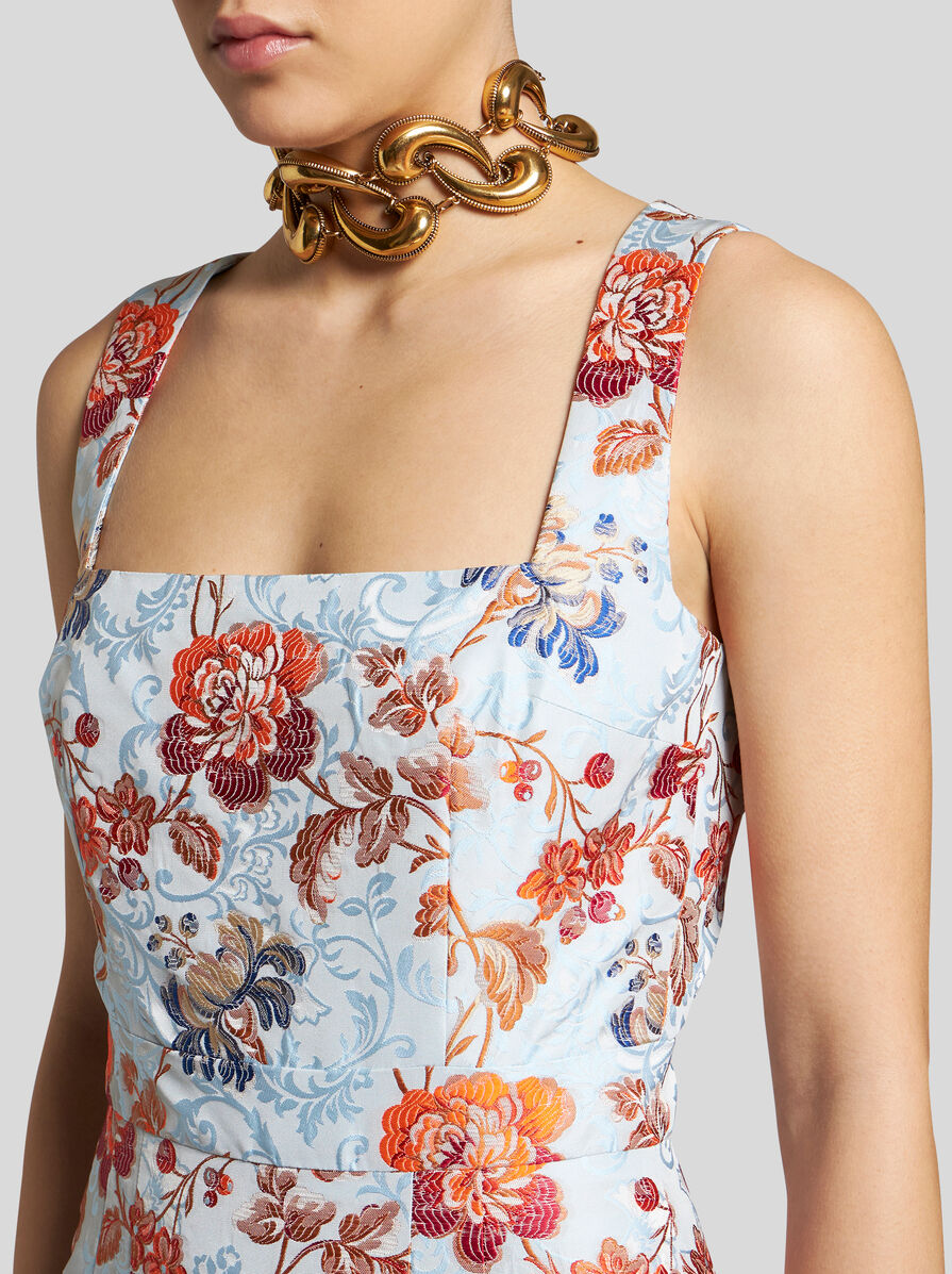 【ETRO】ジャカード ドレス ETRO ジャカード ドレス | ブルー | FARFETCH JP