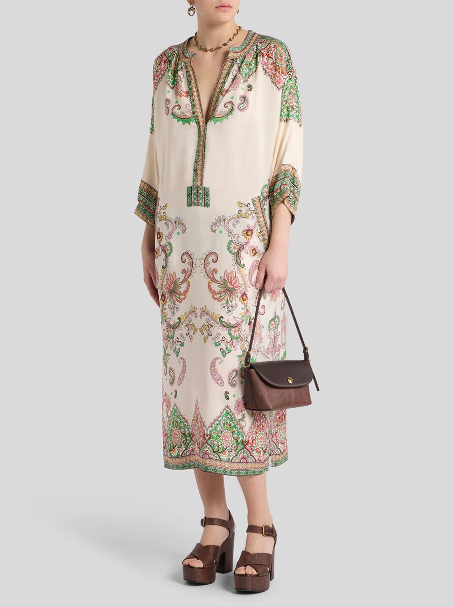 【国内発送】ETRO プリント コットン ミディワンピース ETRO】プリント入り コットン ミディドレス (ETRO/ワンピース