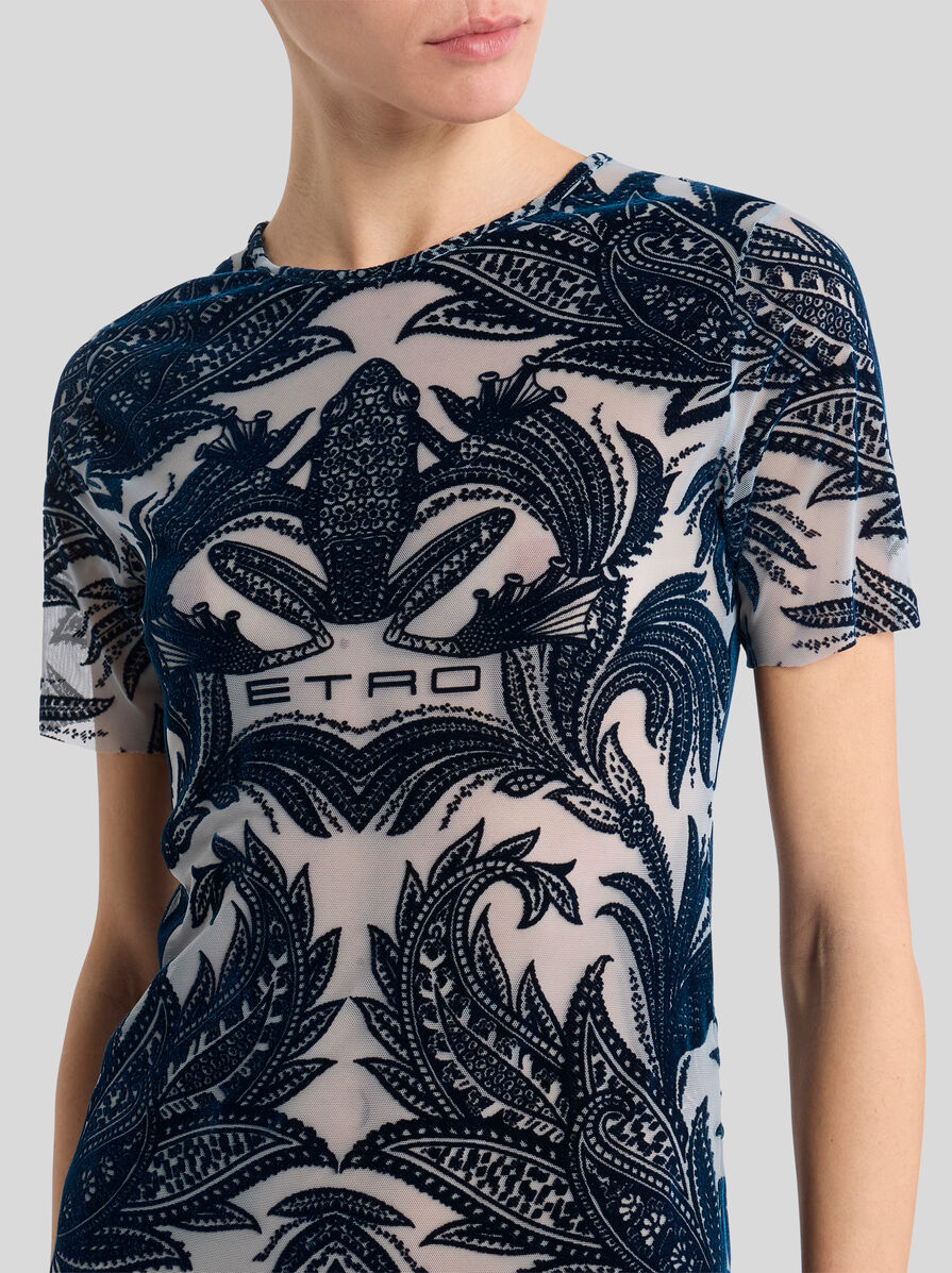 【シンプルモダン】ETRO / フロックチュール シースドレス フロック チュール シースドレス | エトロ