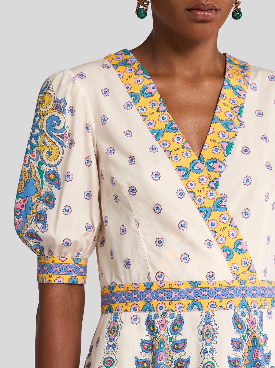 ワンピース ETRO Woman Dress Beige WRHA017299SP5B1 X0800 PRINTED COTTON MIDI DRESS | Dresses | ETRO