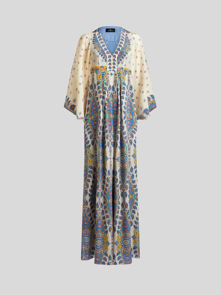 2015.Resort 国内正規極美品■ETRO/エトロ_ワンピースxシルク プリント シルク ロングワンピース | エトロ