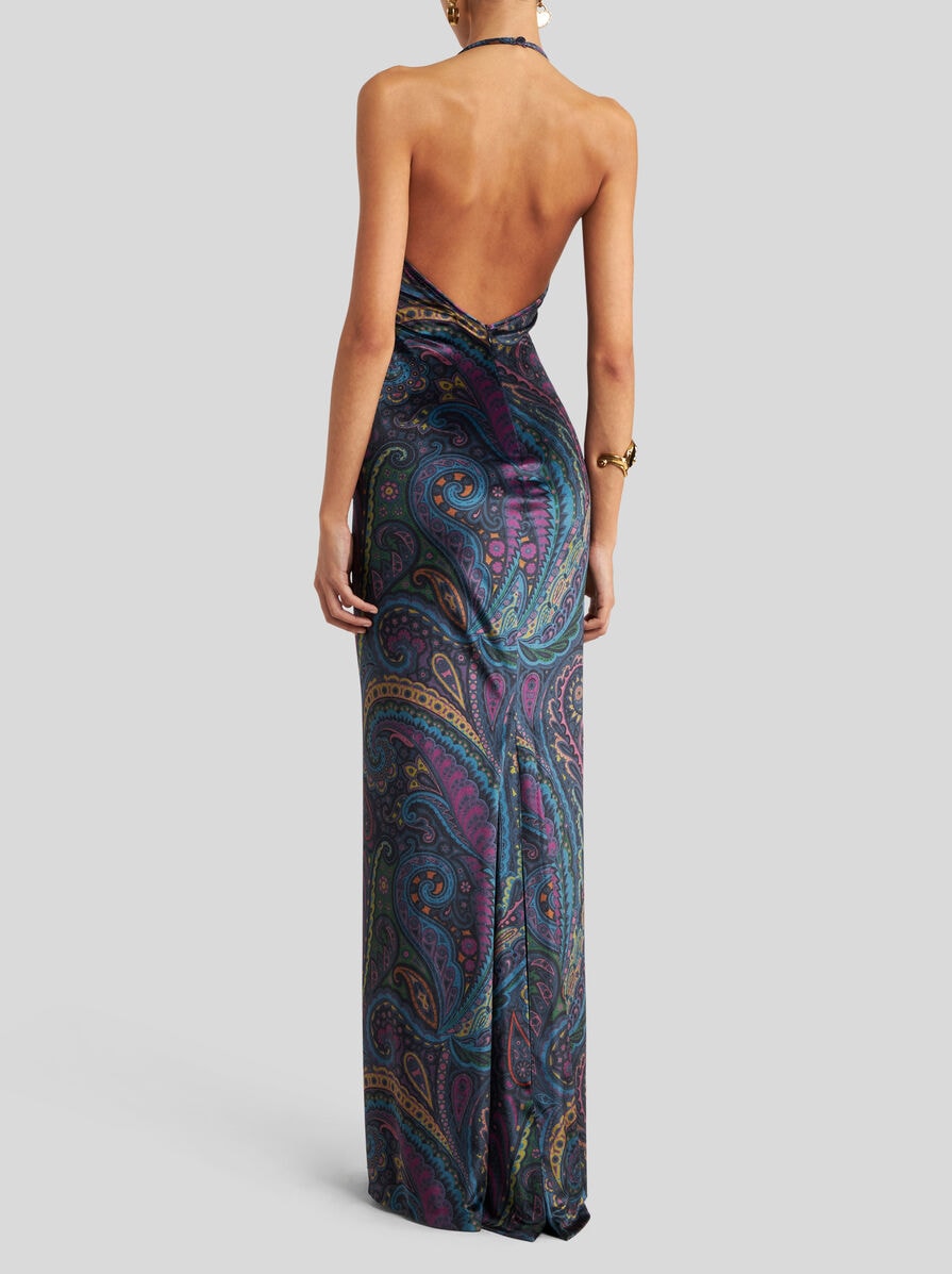 ワンピース ETRO FW24 Etro Jacquard Midi Dress (WRHA0227 99TJD72 S9810) GOLD DRESSES – Fiel Shop