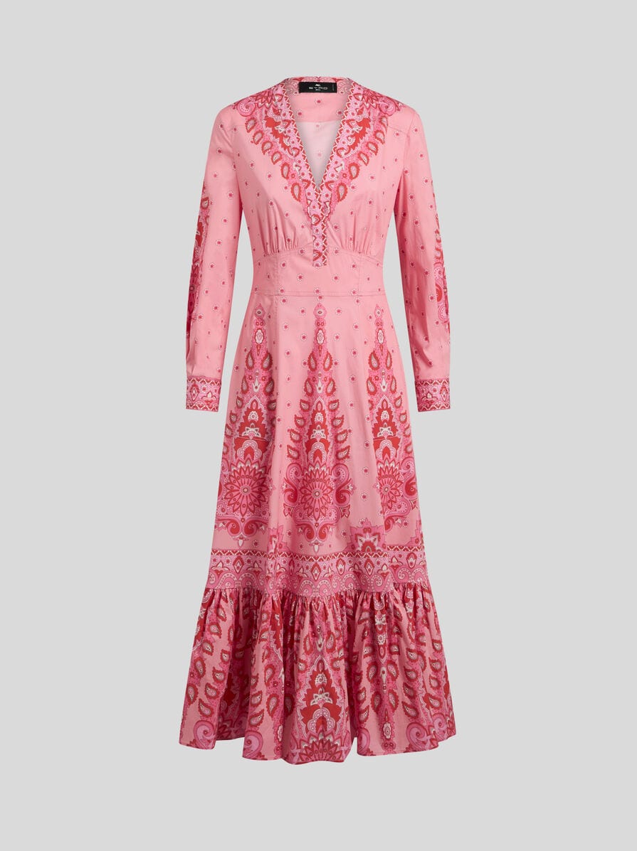 PRINTED POPLIN MIDI DRESS | Dresses | ETRO