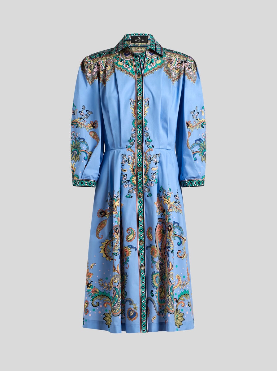 ワンピース Etro Cotton Chemise Dress With Paisley Print ETRO Cotton chemise dress with Paisley print | TheDoubleF