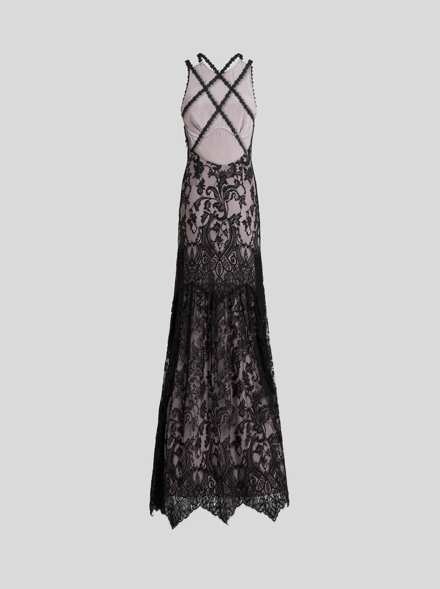 YARN-DYED LACE DRESS | Dresses | ETRO