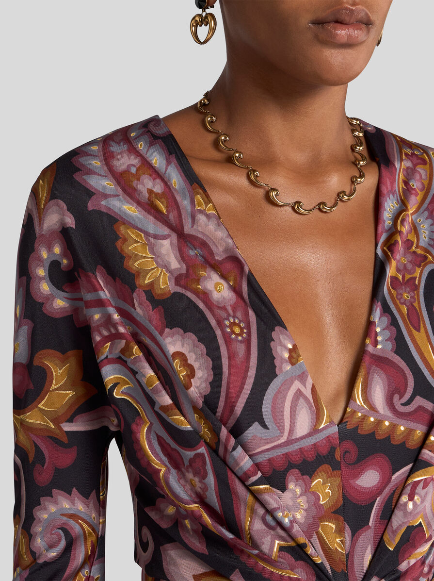 ワンピース Etro Dress Etro - Paisley silk georgette minidress Etro