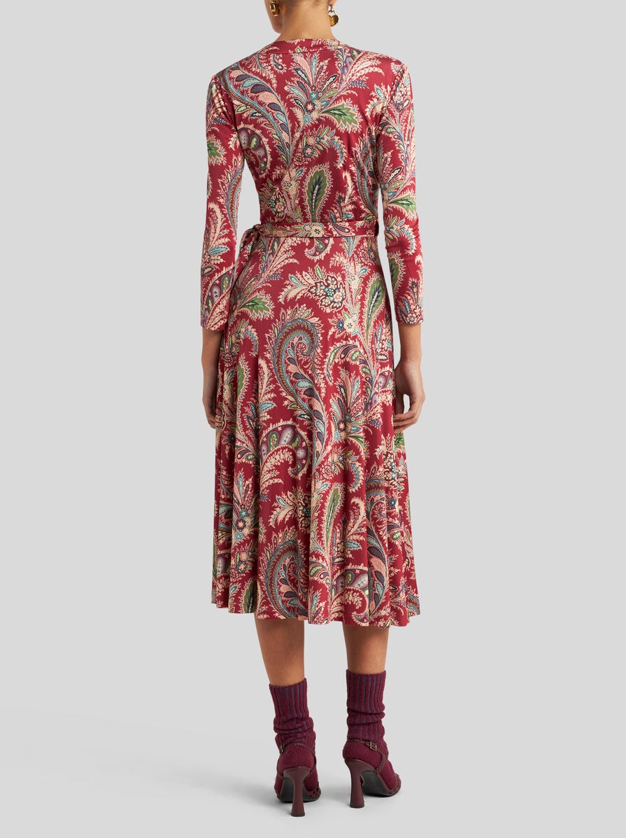 【ETRO】ペイズリープリント Aライン ミディシャツドレス P01014688.jpg