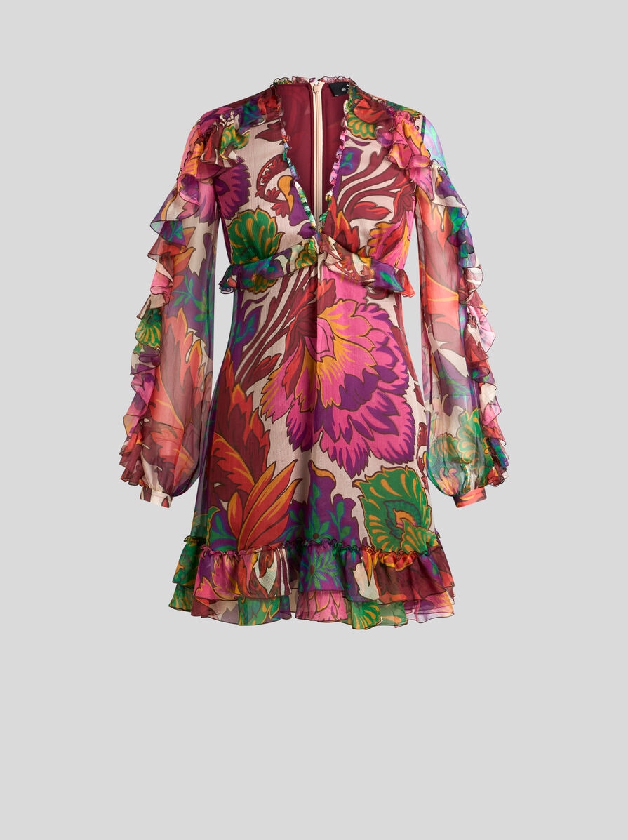 MINI DRESS WITH MAXI FLORAL PRINT | Dresses | ETRO