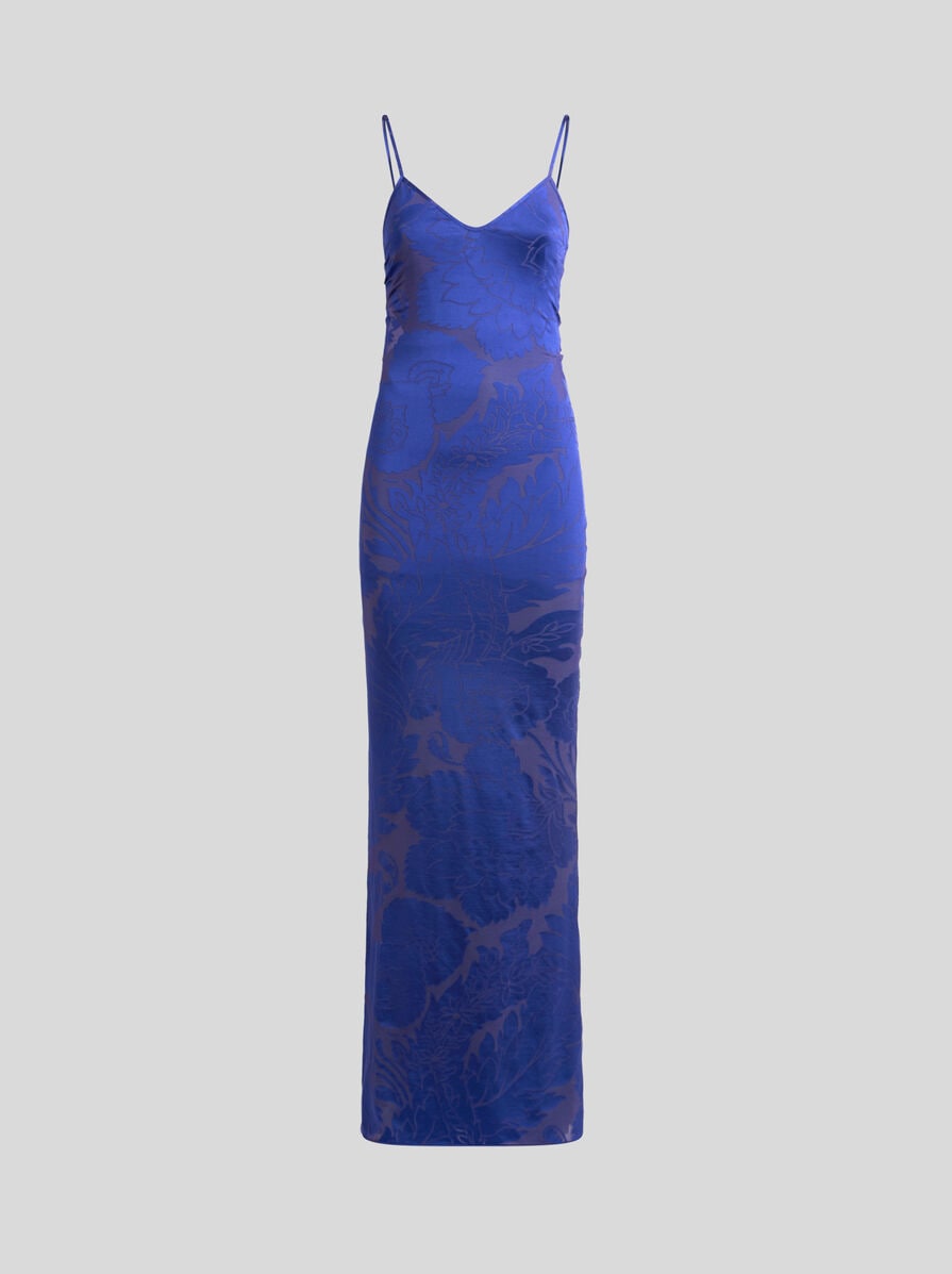 LONG FLORAL JACQUARD DRESS | Dresses | ETRO