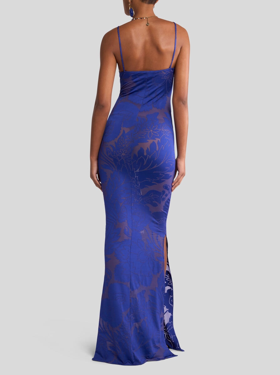 LONG FLORAL JACQUARD DRESS | Dresses | ETRO