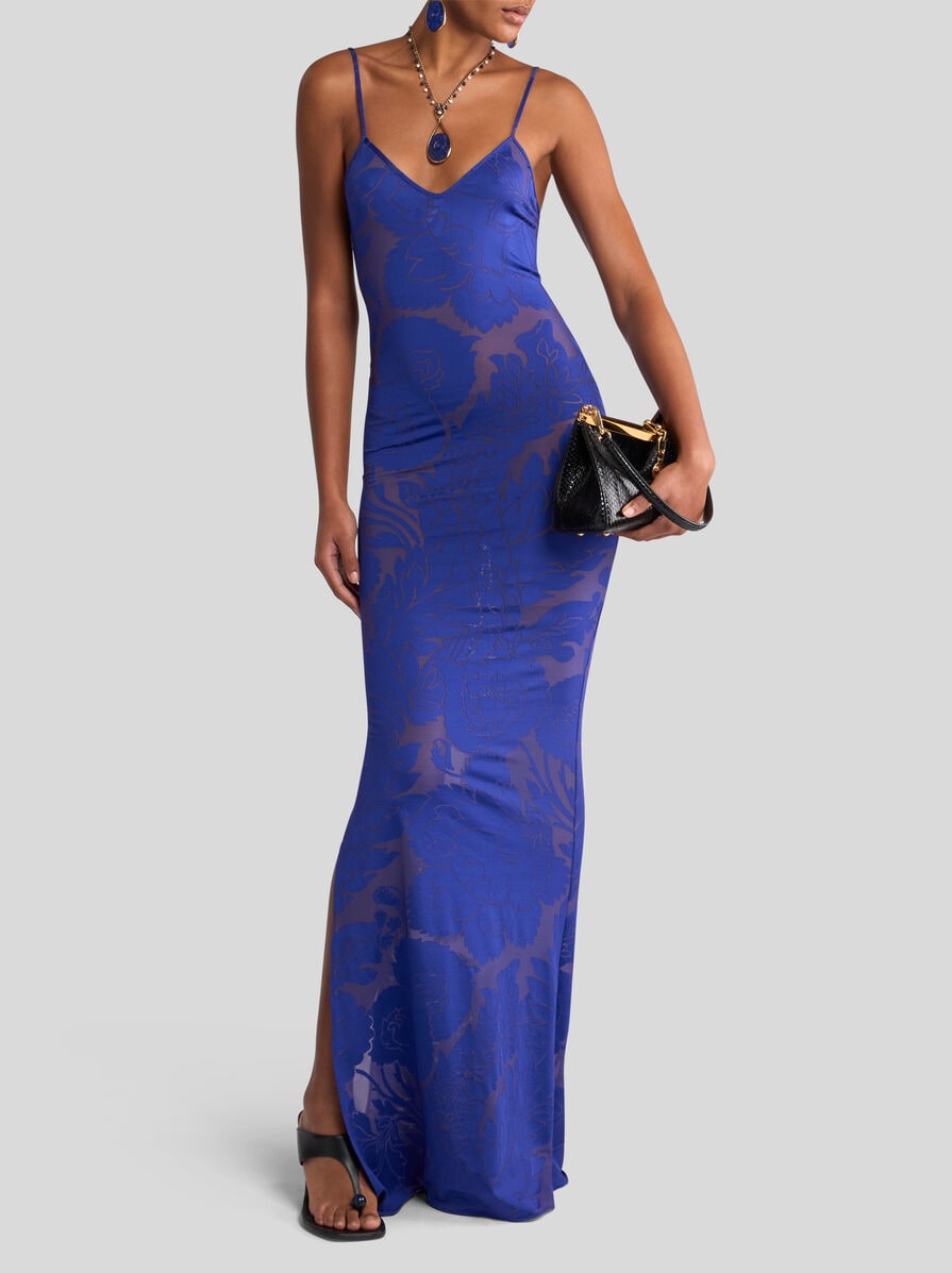 ワンピース ETRO FW25 Printed viscose dress (WRHA043399SP4G5 X0865) Etro PRINTED JERSEY DRESS | REVERSIBLE