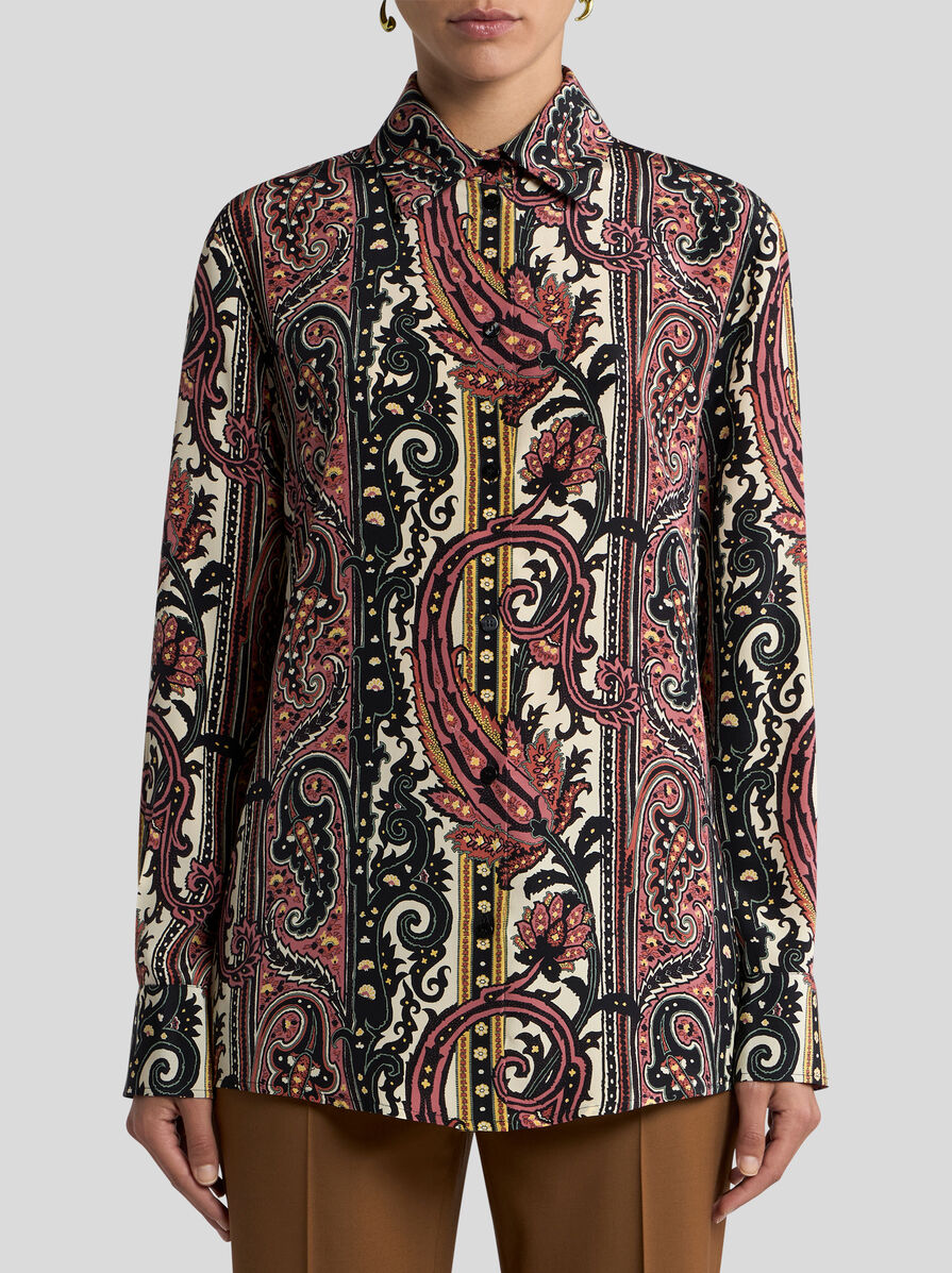 ボタニカル ペイズリーモチーフ シルク シャツ | エトロ