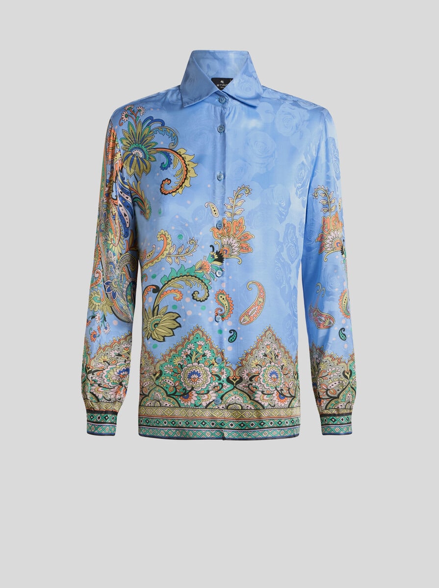 ETRO フローラル ペイズリー ジャカード ケープ ホワイト ETRO フローラル ペイズリー ジャカード ケープ ホワイト (ETRO