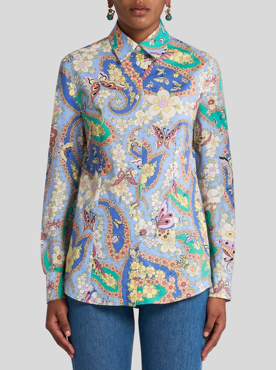 SLIM-FIT PAISLEY SHIRT | Shirts and Blouses | ETRO