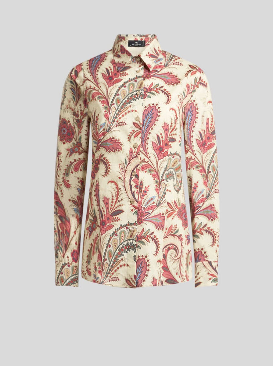 PRINTED POPLIN SHIRT | Shirts and Blouses | ETRO
