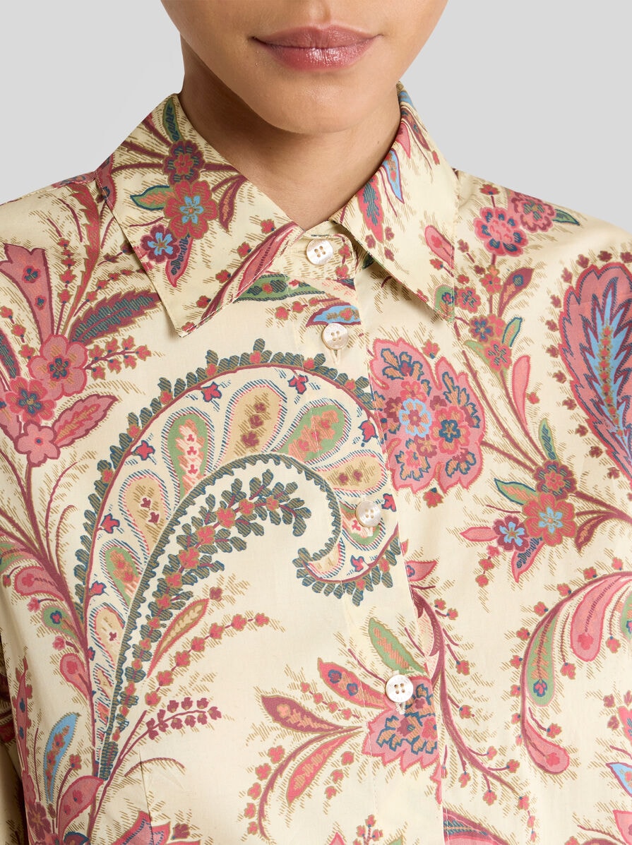 Tシャツ・カットソー ETRO Printed stretch poplin shirt (WRIA0020AK701 X0884) PRINTED POPLIN SHIRT | Shirts and Blouses | ETRO