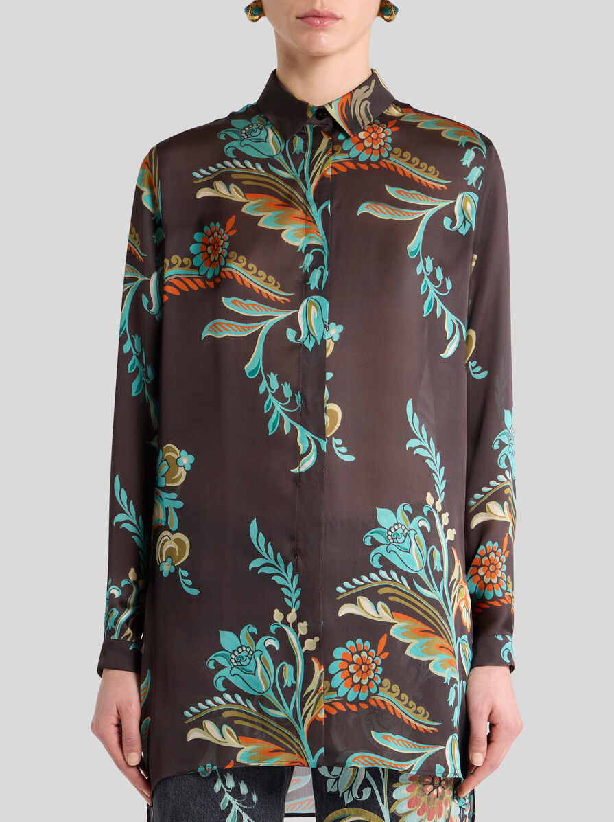 LONG SHIRT WITH DAFFODIL MOTIF | Shirts and Blouses | ETRO