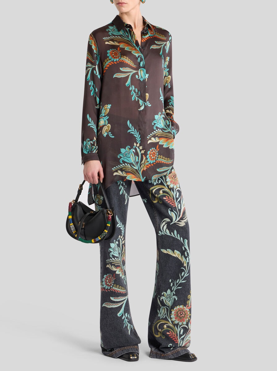 LONG SHIRT WITH DAFFODIL MOTIF | Shirts and Blouses | ETRO