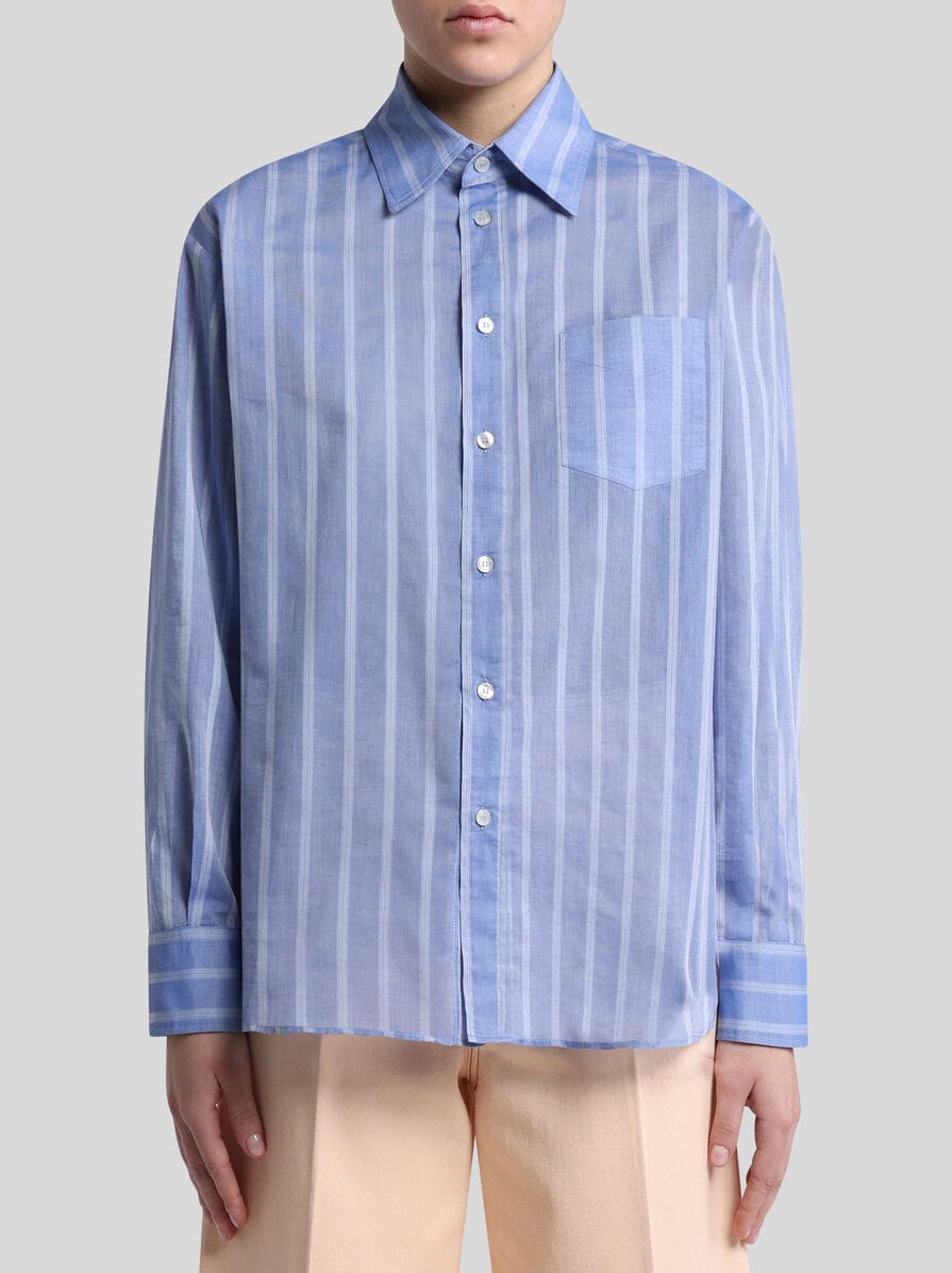 ETRO フロラルフリントヘルトウエストロフ WRBE0003AK010 X0883 POLO SHIRT WITH FLORAL PRINT | Polo Shirts | ETRO