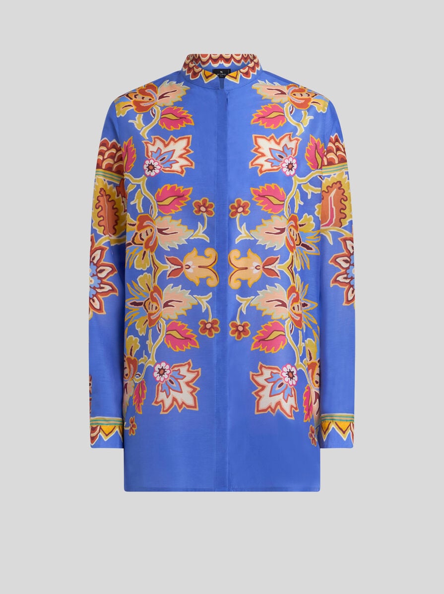 COTTON AND SILK SHIRT WITH PRINT | Shirts and Blouses | ETRO