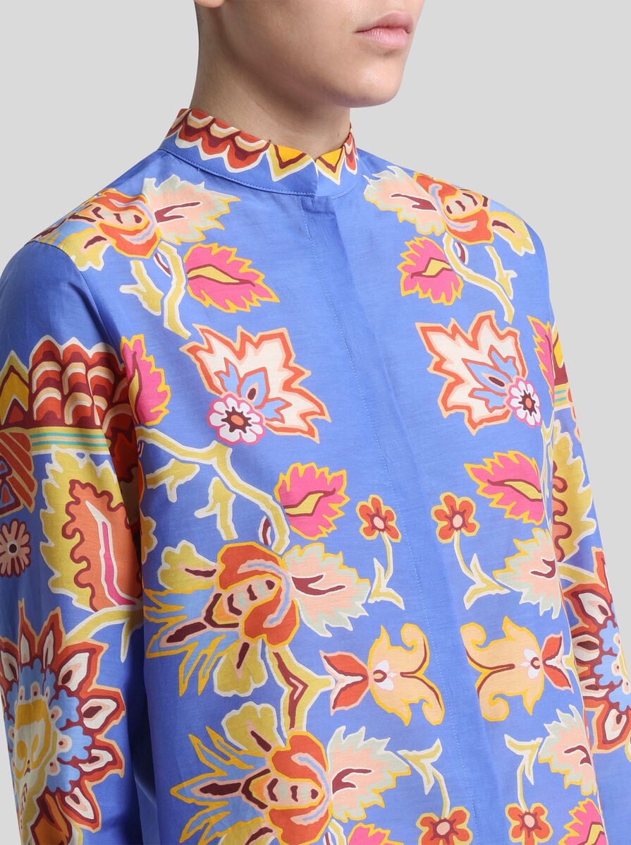 Tシャツ・カットソー ETRO FW24 (WRIA0028 99TR560S8450) ETRO Multicolor Striped Cotton Women's Shirt