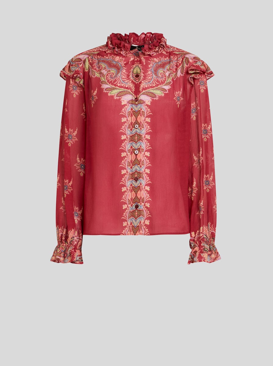 ♡送料関税込♡ETRO アンサンブル 2色 ETRO floral-print Cotton Shirt | Blue | FARFETCH