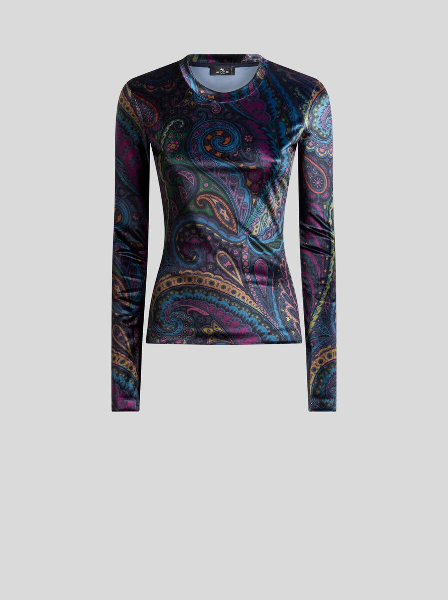 【ETRO】ペイズリー プリント ドローストリング ジーンズ 23812599_53977996_1000.jpg