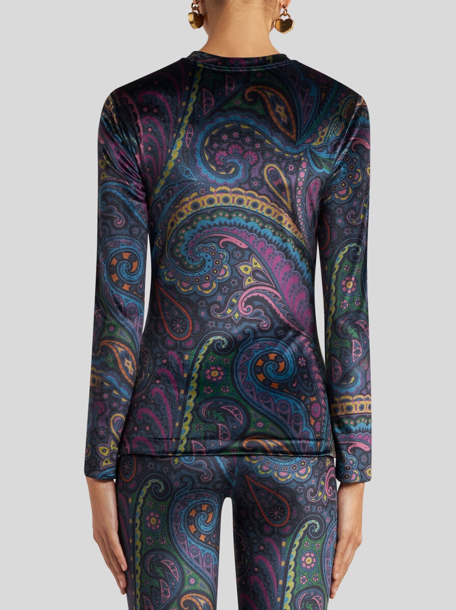 【ETRO】ペイズリープリント Vネック フレアドレス ☆日本未入荷☆】ETRO ☆ ペイズリーハートネックレス (ETRO