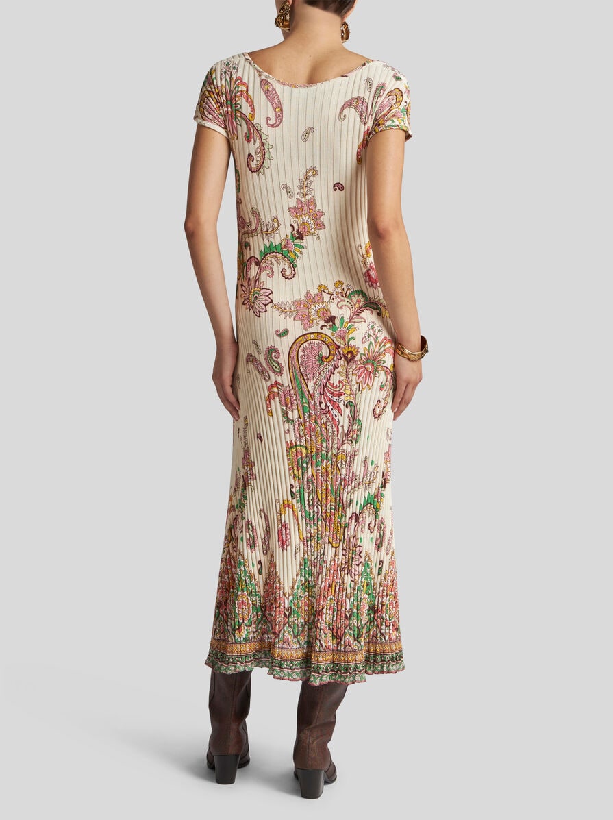 ★ETRO★フローラルモチーフ リブ ワンピース フローラルモチーフ リブ ワンピース | エトロ