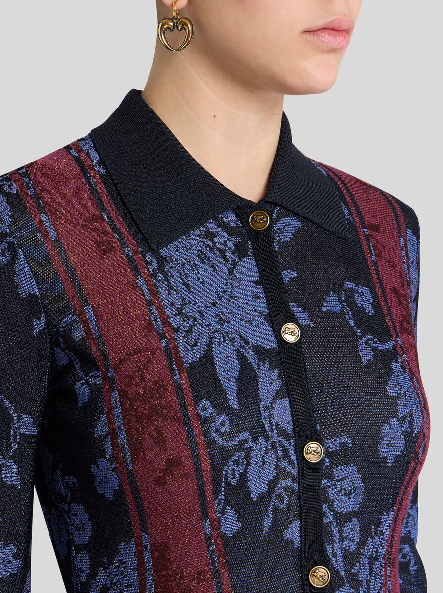 【★完売必至★】ETRO ☆ フローラル ジャカード カーディガン フローラル ジャカード カーディガン | エトロ