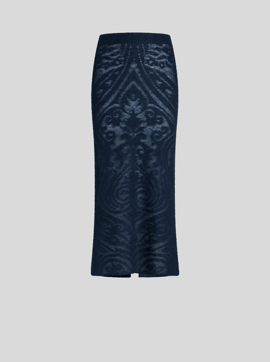 スカート Etro Jacquard Knit Skirt ETRO Jacquard-knit midi skirt | NET-A-PORTER
