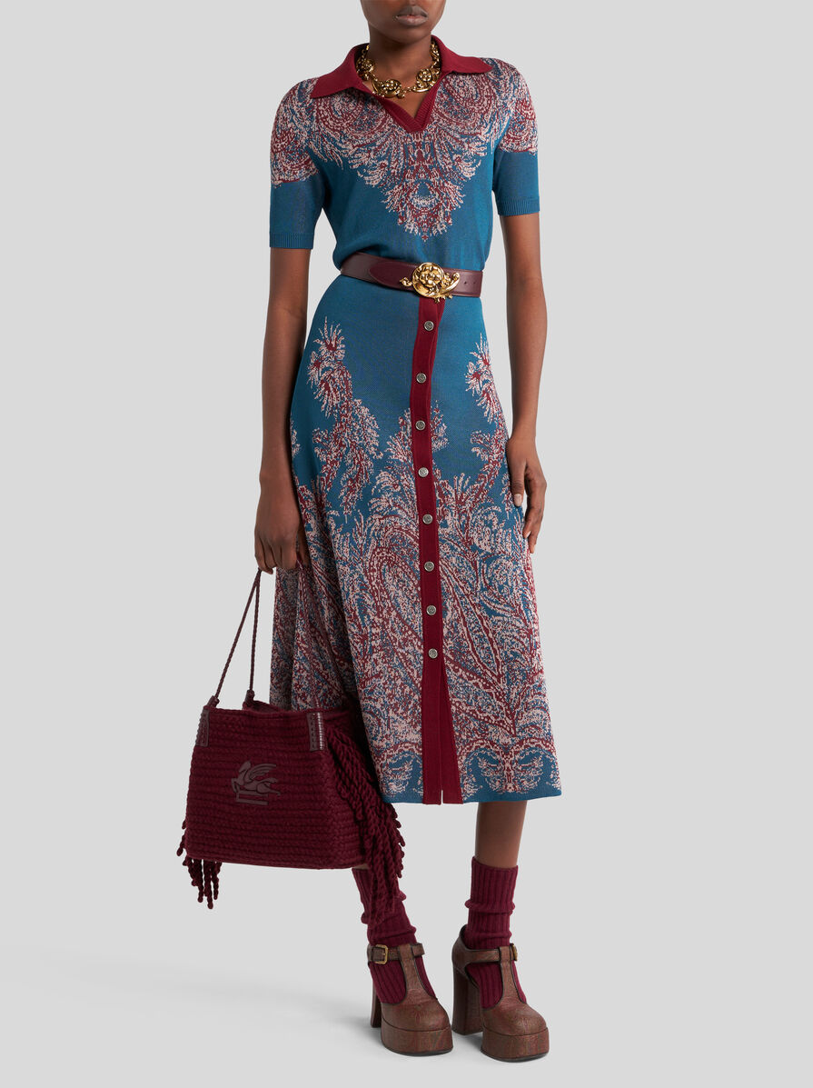 ETRO フローラル ペイズリー ジャカード ミディスカート フローラル ペイズリー ジャカード スカート
