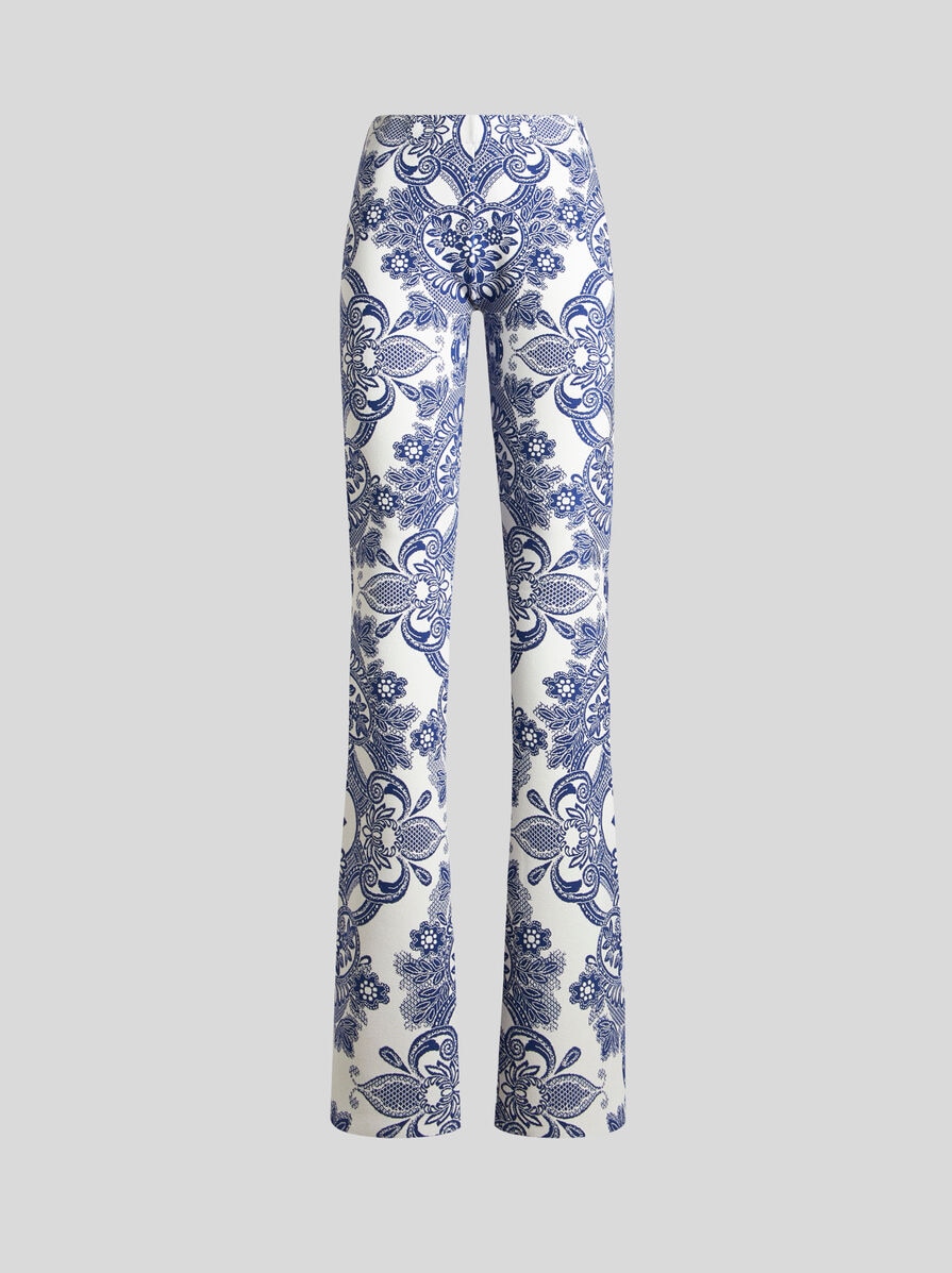 【ETRO】レースモチーフ ニット パンツ レースモチーフ ニット パンツ | エトロ