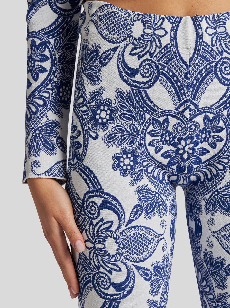 【ETRO】レースモチーフ ニット パンツ レースモチーフ ニット パンツ | エトロ