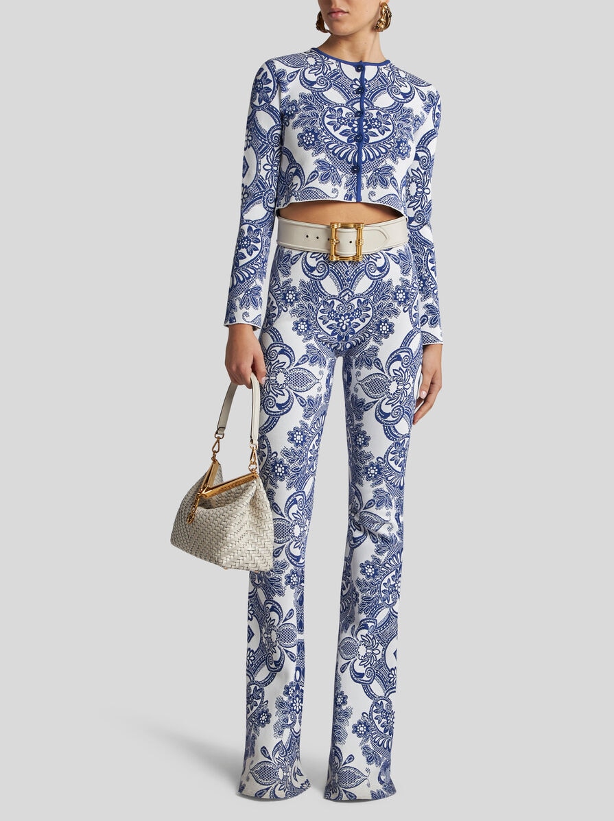 【ETRO】レースモチーフ ニット パンツ レースモチーフ ニット パンツ | エトロ