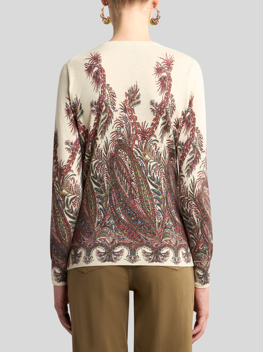 y2k❦フェアリーグランジ　ETRO総柄　シルクとカシミヤニット y2k❦フェアリーグランジ ETRO総柄 シルクとカシミヤニット