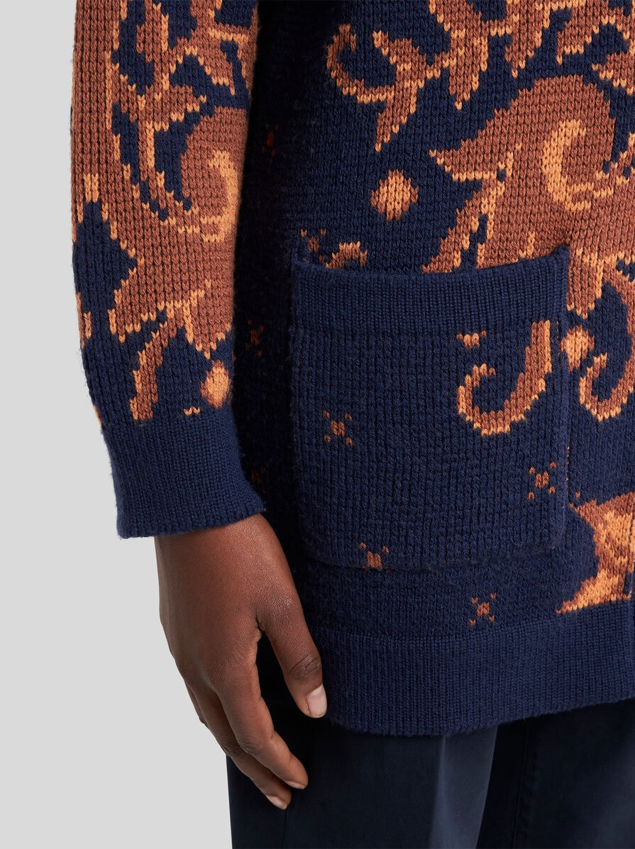 ETRO エトロ　カーディガン　ビーズ刺繍　シルク　カシミヤ　ブラック 2025年最新】Etro レディース カーディガン・ボレロ
