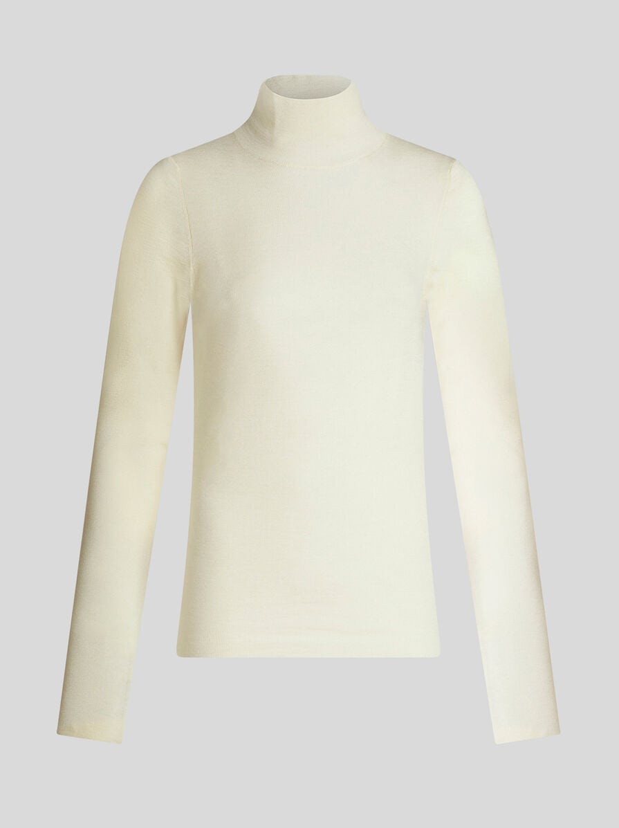 ETRO 売れ筋商品|||エトロ ニット&セーター アウター レディース Sweaters White ETRO エトロ その他アウター シルク レディース 中古 – 【公式