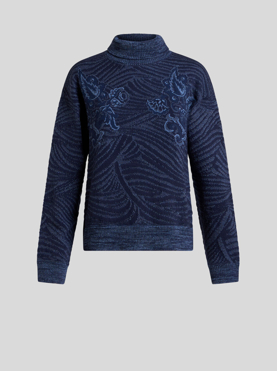 【送料&関税込】Etro Inlaid Jacquard Turtleneck Sweater JACQUARD TURTLENECK SWEATER