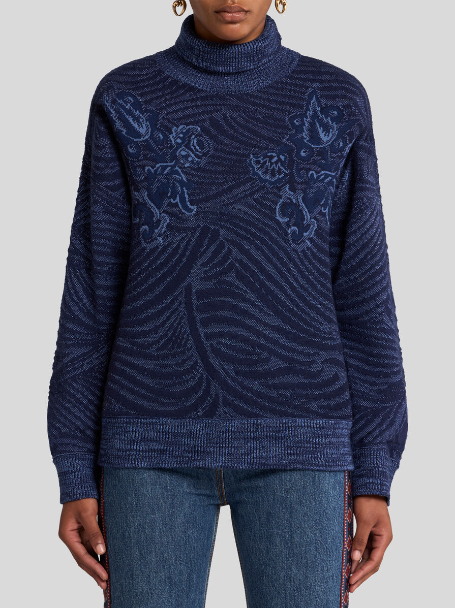 【送料&関税込】Etro Inlaid Jacquard Turtleneck Sweater Etro Inlaid Jacquard Turtleneck Sweater | italist