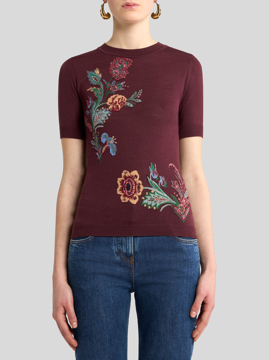 WOOL-BLEND JACQUARD SWEATER | Knitwear | ETRO