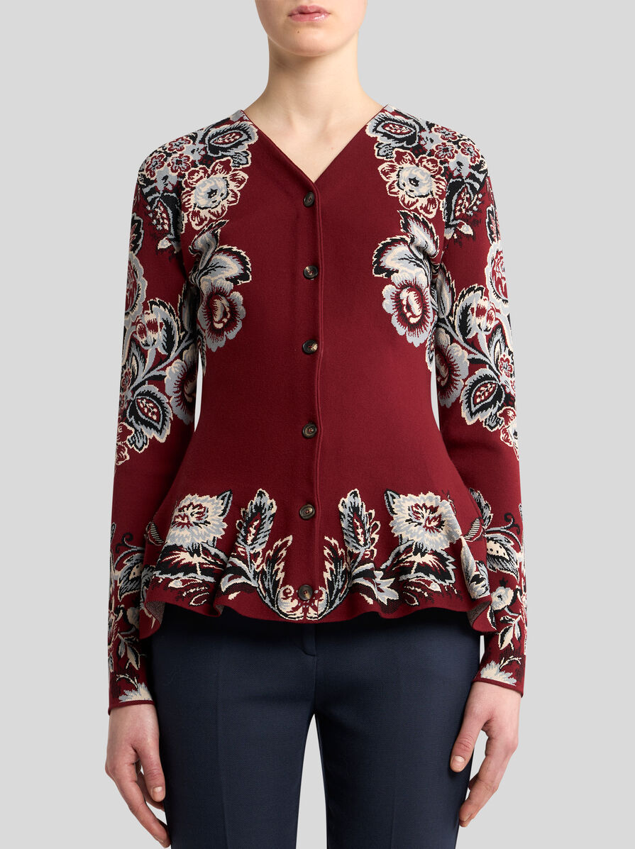 【送料&関税込】Etro Cardigan ETRO Oversized jacquard-knit wool-blend cardigan | NET-A-PORTER