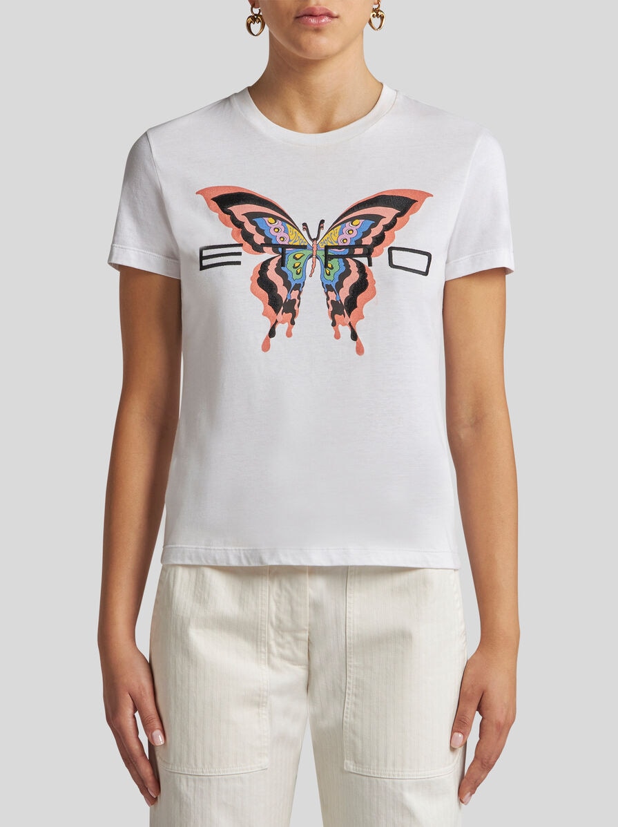 【ETRO エトロ 】刺繍ロゴ入りプリント Tシャツ ★送関込 ETRO(エトロ) Tシャツ・カットソー(メンズ) - 海外通販のBUYMA