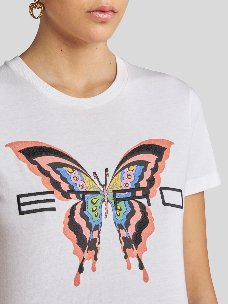 【ETRO エトロ 】刺繍ロゴ入りプリント Tシャツ ★送関込 ETRO(エトロ) Tシャツ・カットソー(メンズ) - 海外通販のBUYMA