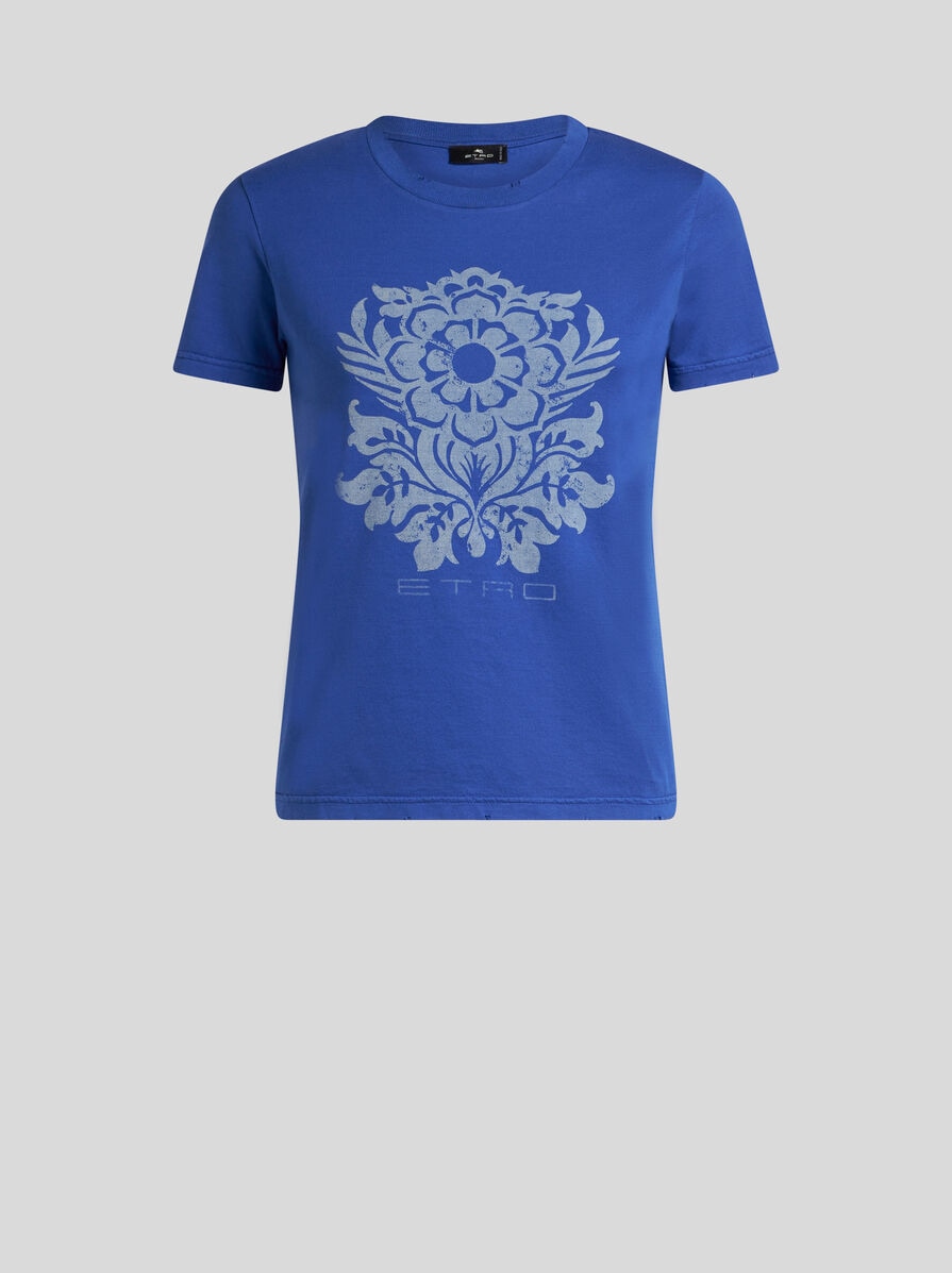 Tシャツ・カットソー ETRO COTTON JERSEY T-SHIRT WITH FLORAL PRINT COTTON T-SHIRT WITH FLORAL PRINT | T-shirt and Sweatshirts