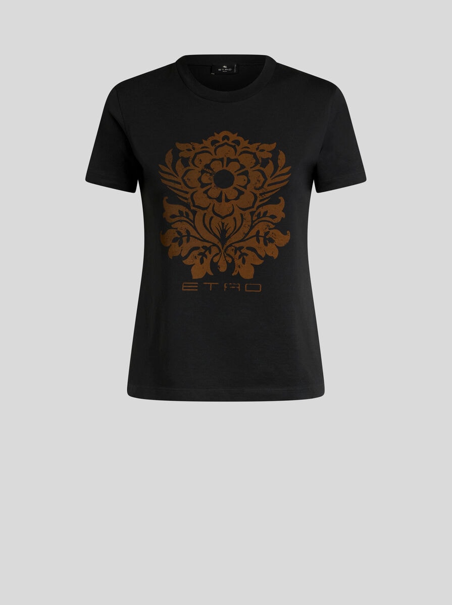 【★完売必至★】ETRO ☆ フラワープリント ジャージー Tシャツ フラワープリント ジャージー Tシャツ | エトロ